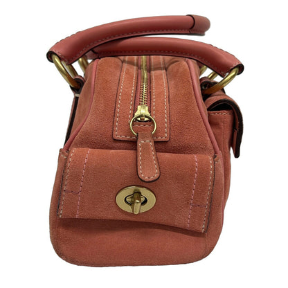Coach Vintage Soho Suede Handbag Salmon Pink