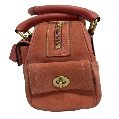 Coach Vintage Soho Suede Handbag Salmon Pink