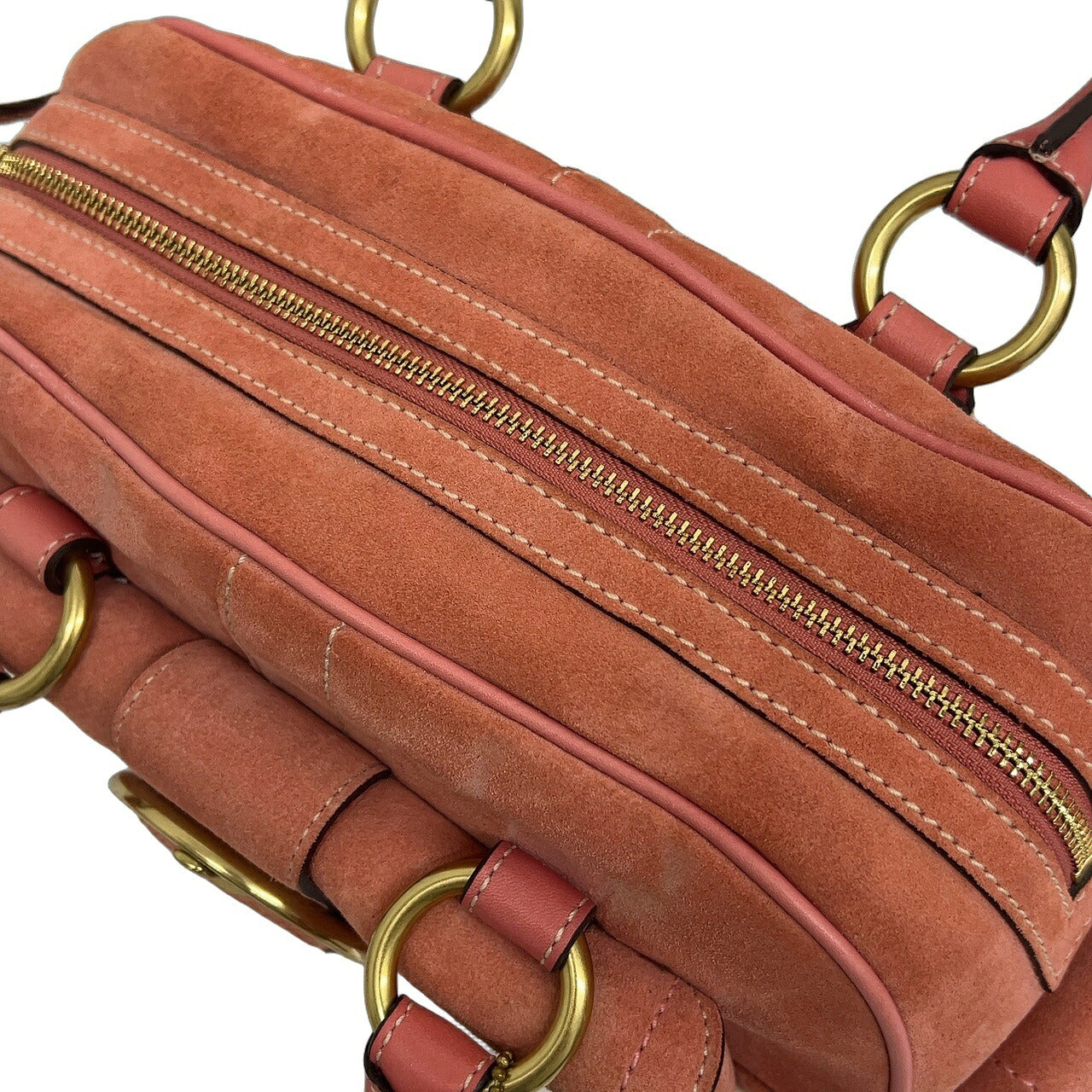 Coach Vintage Soho Suede Handbag Salmon Pink