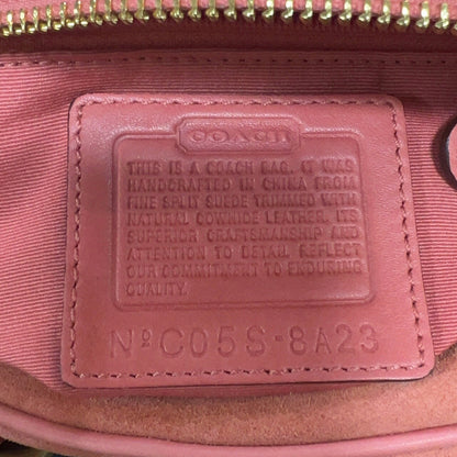 Coach Vintage Soho Suede Handbag Salmon Pink