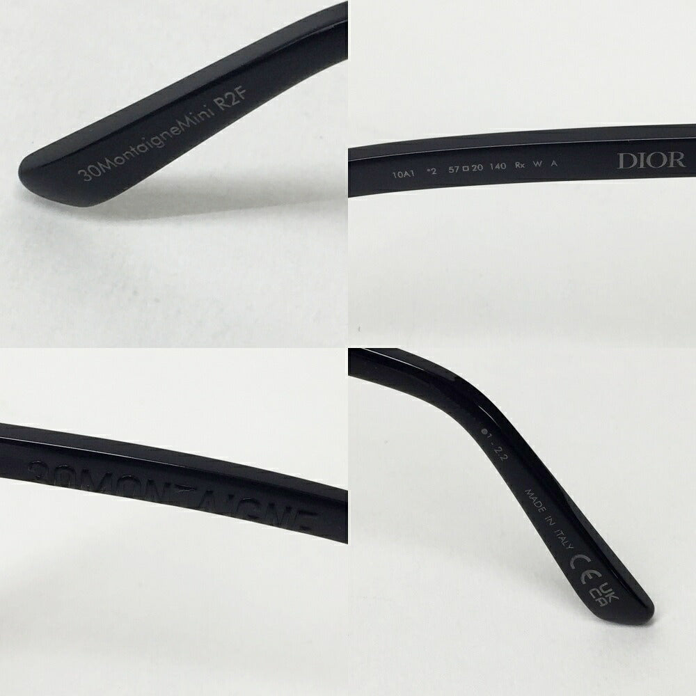 Mini Dior 30Montaigne Black Sunglasses Size ONE SIZE
