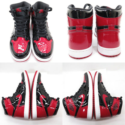 NIKE Air Jordan 1 Retro High OG Bred Patent Sneakers