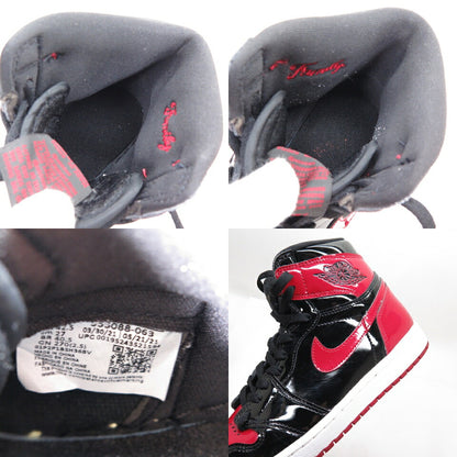 NIKE Air Jordan 1 Retro High OG Bred Patent Sneakers