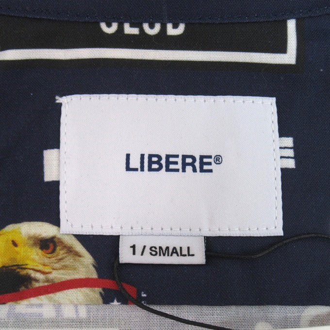 LIBERE Sticker Pack Big Silhouette Long Shirt Navy Size 1
