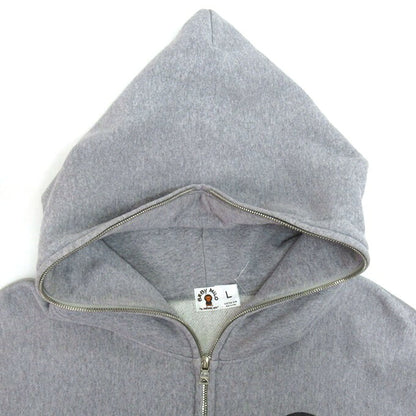 A BATHING APE x KAWS Baby Milo Zip Hoodie Gray Size L