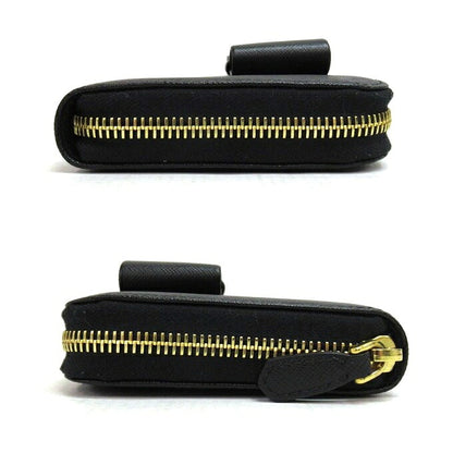 PRADA SAFFIANO FLOCCO Saffiano Wallet Black Size ONE SIZE