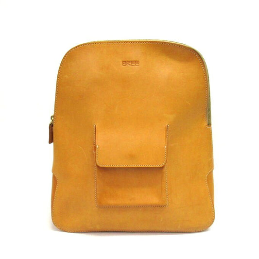 BREE Leather Backpack Camel Size ONE SIZE