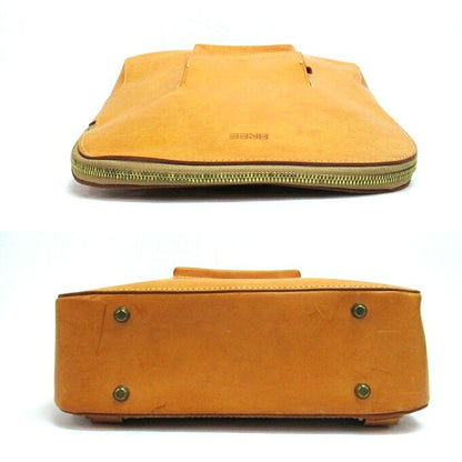 BREE Leather Backpack Camel Size ONE SIZE