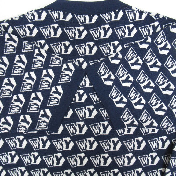 wasted youth Knit Short Sleeve Polo Navy Size XL