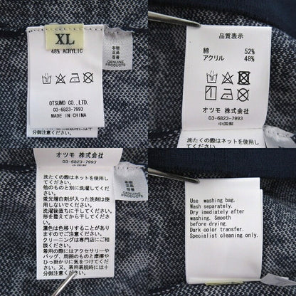wasted youth Knit Short Sleeve Polo Navy Size XL