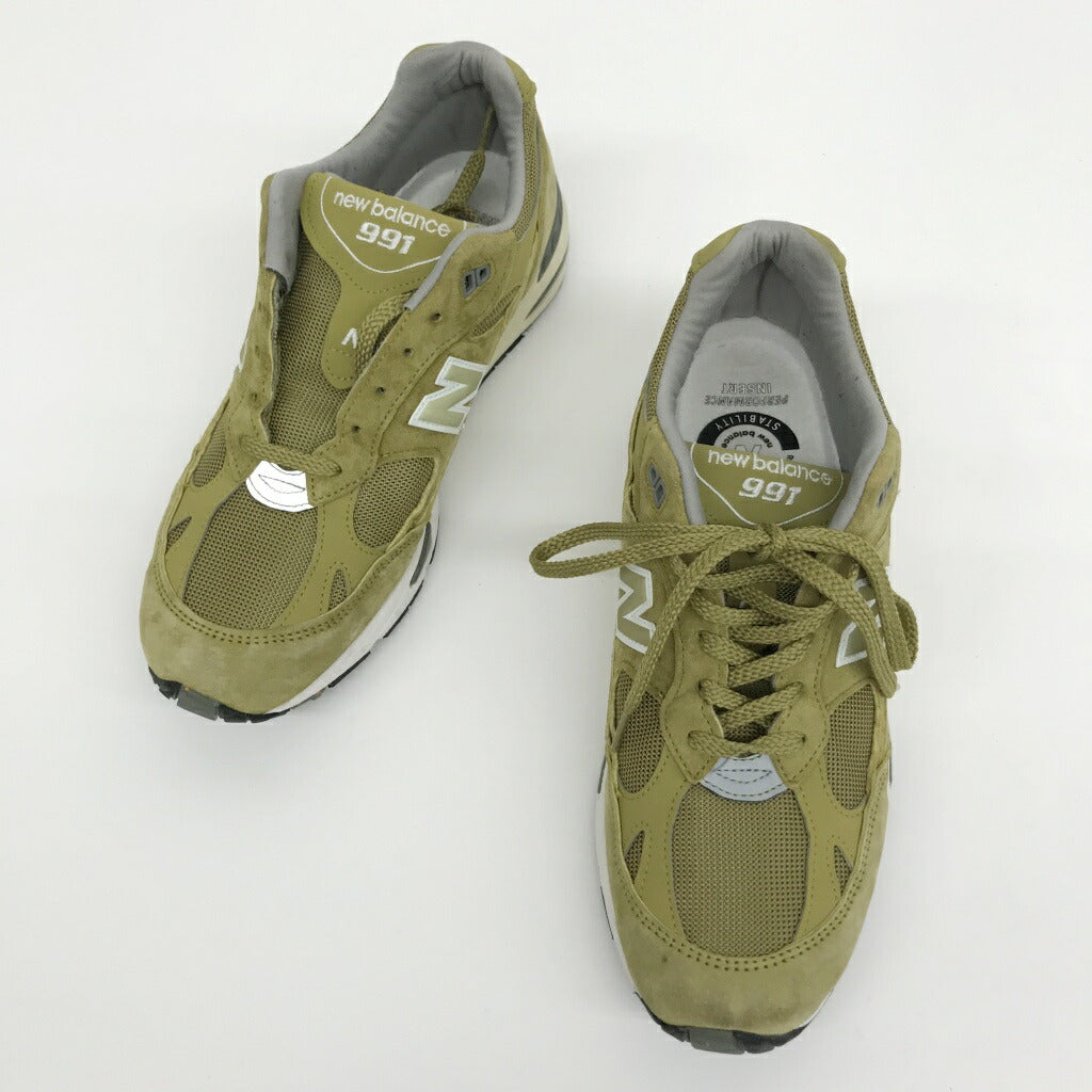 NEW BALANCE M991GGW Khaki Sneakers Size 28.0