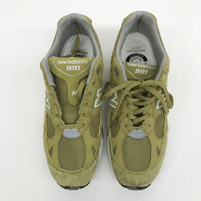 NEW BALANCE M991GGW Khaki Sneakers Size 28.0
