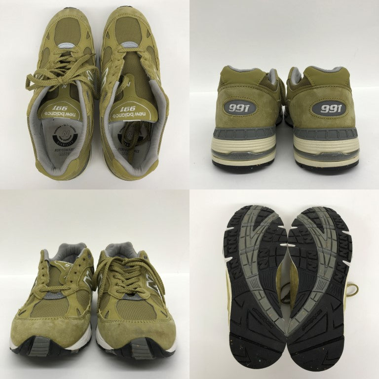 NEW BALANCE M991GGW Khaki Sneakers Size 28.0