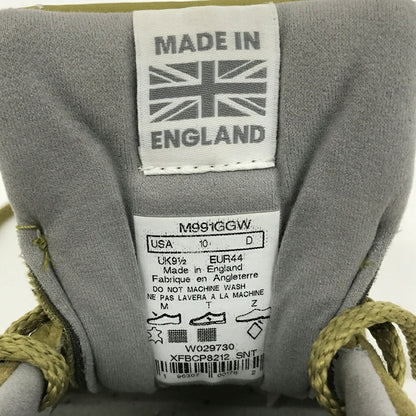 NEW BALANCE M991GGW Khaki Sneakers Size 28.0