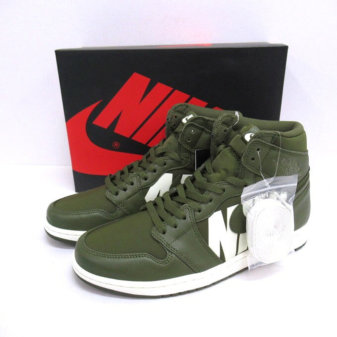 NIKE AIR JORDAN 1 High OG Olive Sneakers Size 27.5cm