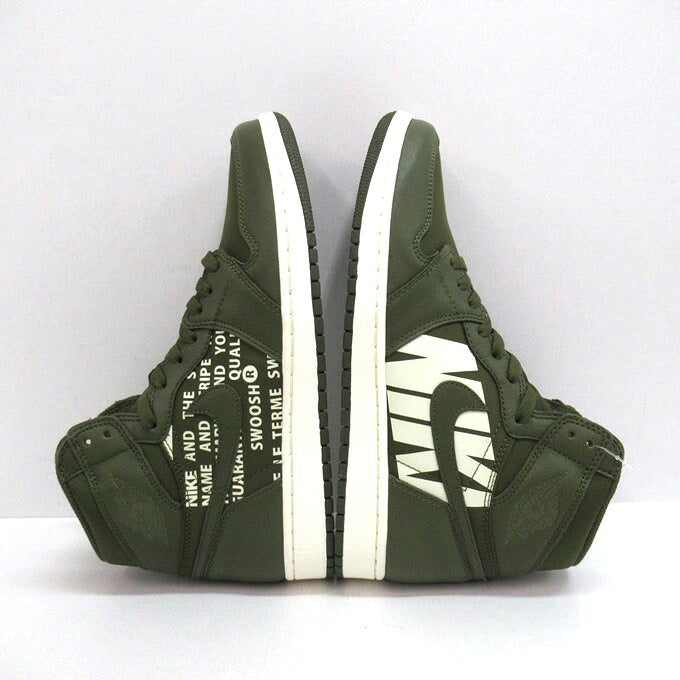 NIKE AIR JORDAN 1 High OG Olive Sneakers Size 27.5cm