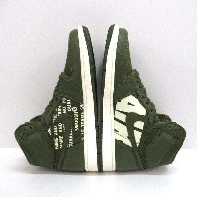NIKE AIR JORDAN 1 High OG Olive Sneakers Size 27.5cm
