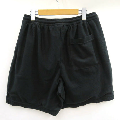 WTAPS 24SS WUS 02 Mesh Logo Print Shorts Black Size 04