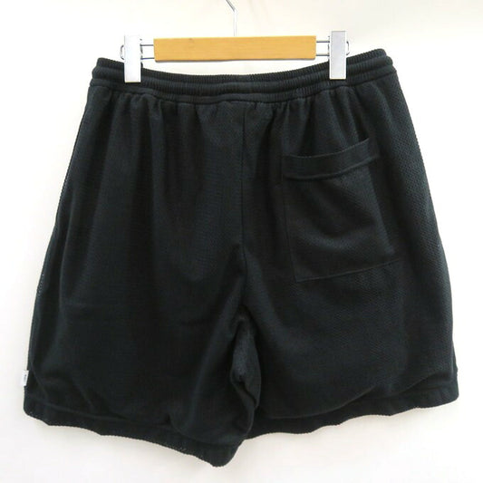 WTAPS 24SS WUS 02 Mesh Logo Print Shorts Black Size 04