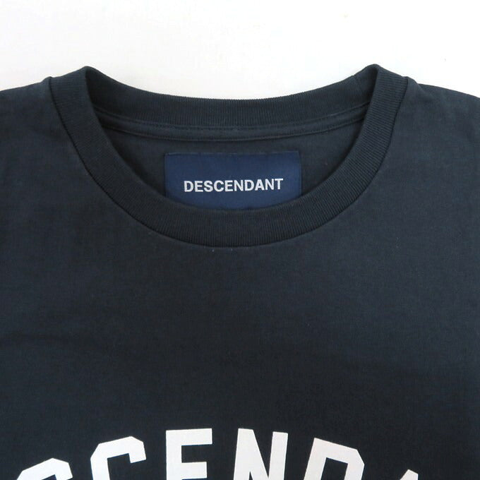DESCENDANT 24SS TEAM SS Print T-Shirt Navy Size 4