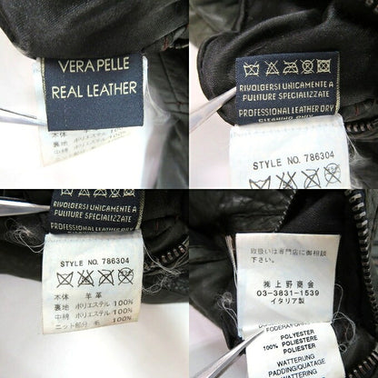 AVIREX 90s Italian Sheepskin Leather Jacket Green Size 40