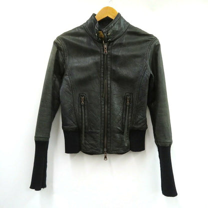 AVIREX 90s Italian Sheepskin Leather Jacket Green Size 40
