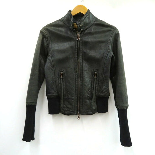 AVIREX 90s Italian Sheepskin Leather Jacket Green Size 40
