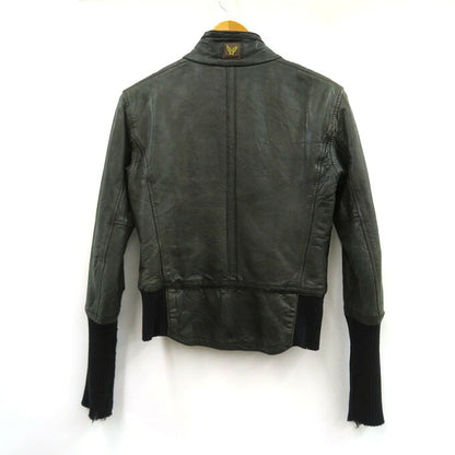 AVIREX 90s Italian Sheepskin Leather Jacket Green Size 40