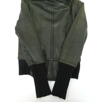 AVIREX 90s Italian Sheepskin Leather Jacket Green Size 40