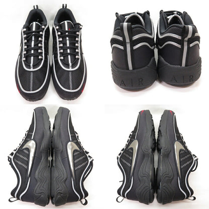 NIKE AIR ZOOM SPIRIDON SP Black Metallic Silver Sneakers