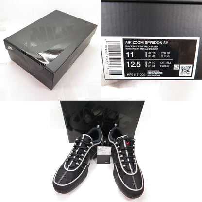 NIKE AIR ZOOM SPIRIDON SP Black Metallic Silver Sneakers