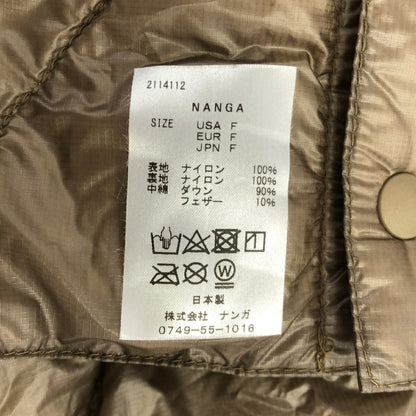 Engineered Garments x Nanga 23AW Brown Down Button Size F