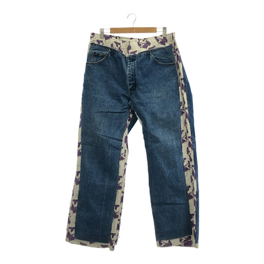 Rebuild By Needles Covered Remake Denim Pants Size L