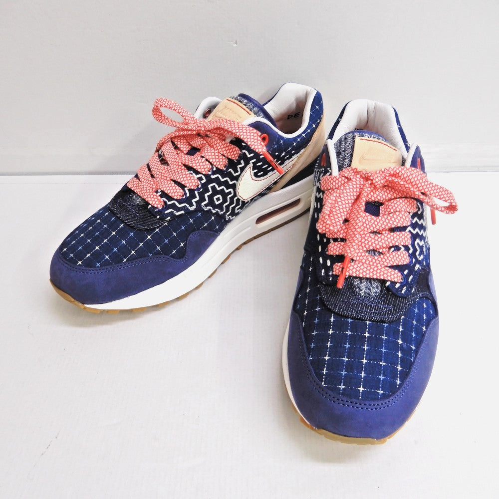 DENHAM x NIKE Air Max 1 Blue Void Sneakers Size 26.0cm
