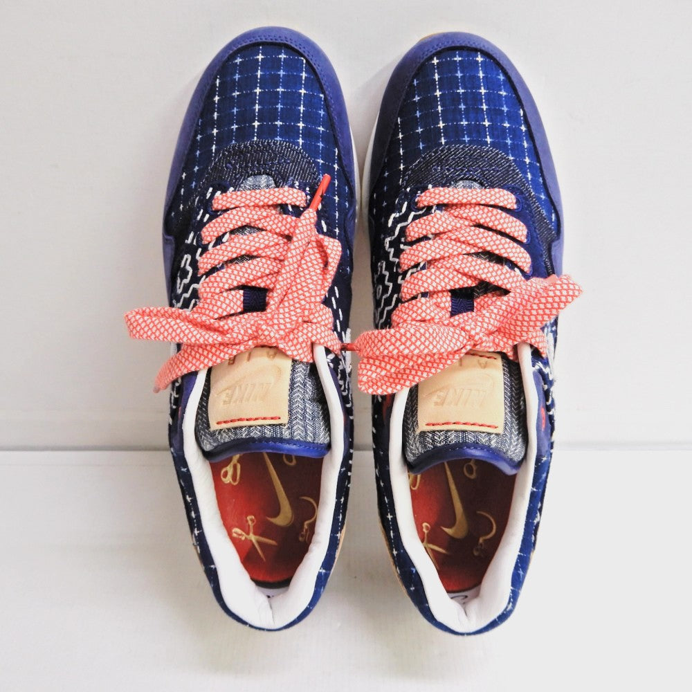 DENHAM x NIKE Air Max 1 Blue Void Sneakers Size 26.0cm