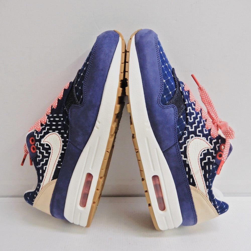 DENHAM x NIKE Air Max 1 Blue Void Sneakers Size 26.0cm