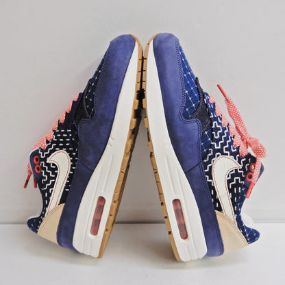 DENHAM x NIKE Air Max 1 Blue Void Sneakers Size 26.0cm