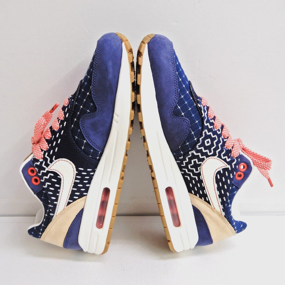 DENHAM x NIKE Air Max 1 Blue Void Sneakers Size 26.0cm