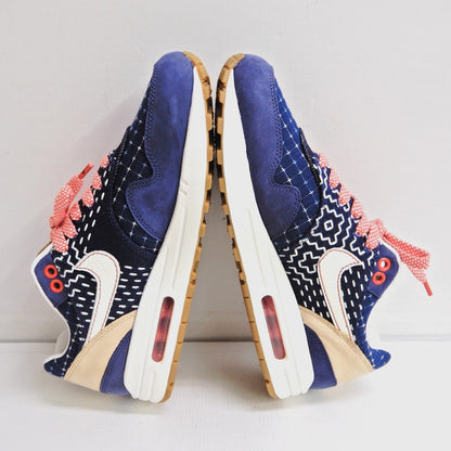 DENHAM x NIKE Air Max 1 Blue Void Sneakers Size 26.0cm