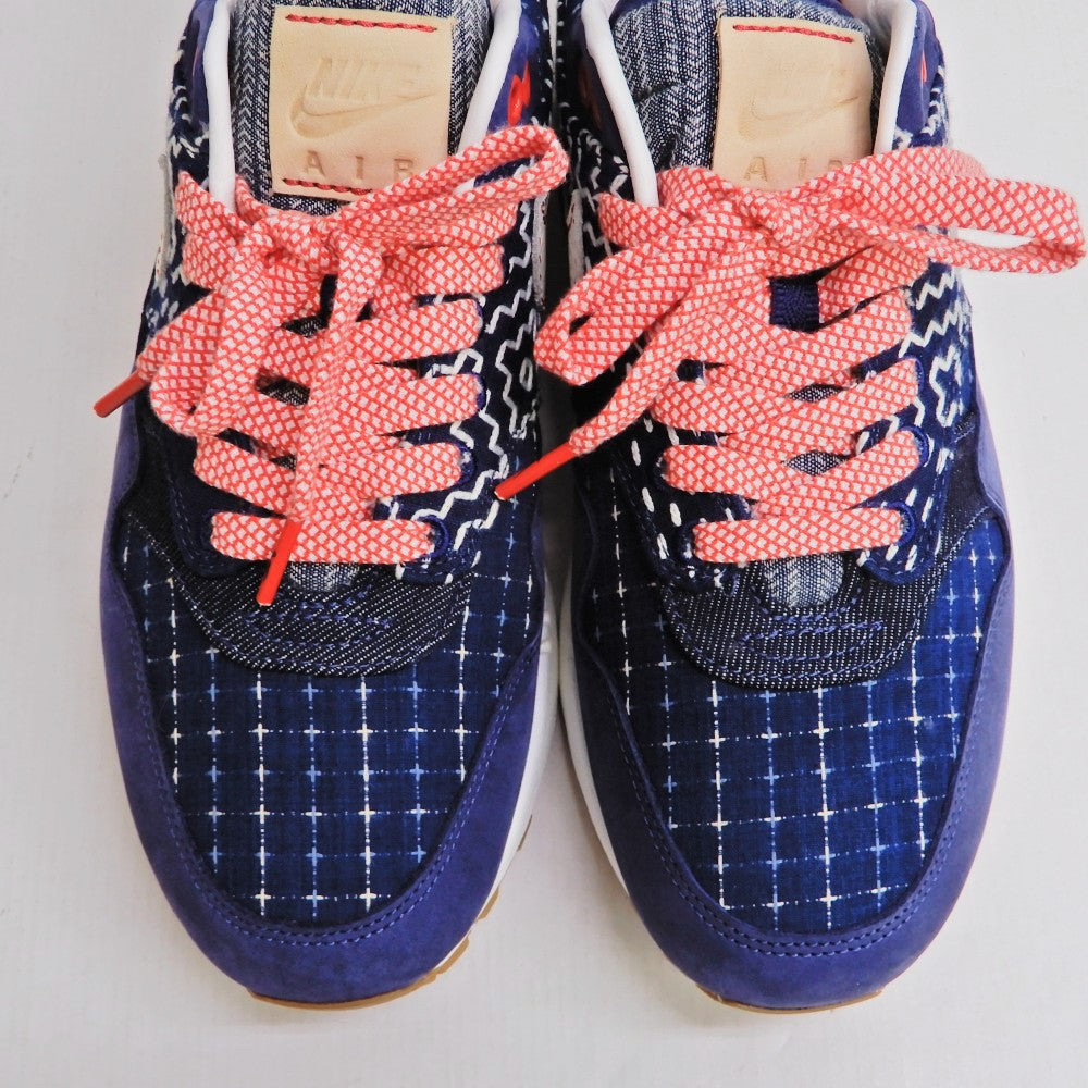 DENHAM x NIKE Air Max 1 Blue Void Sneakers Size 26.0cm