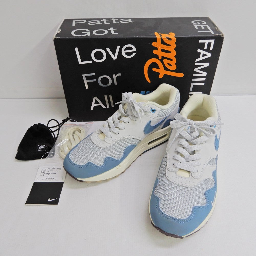 NIKE AIR MAX Patta 1 "Noise Aqua" Multi Sneakers Size 26.5cm