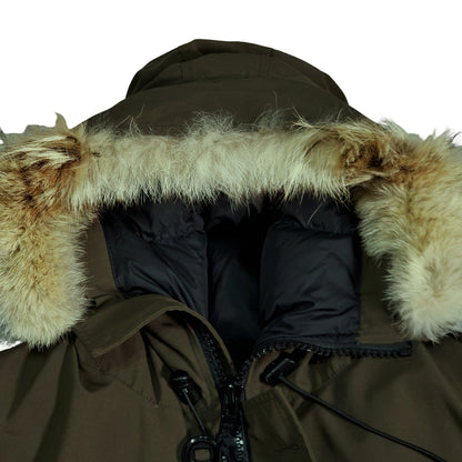 Canada Goose Labrador Olive Coyote Fur Down Jacket Size M