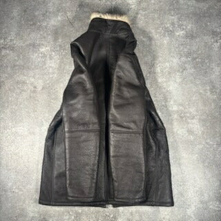 WIND ARMOR Brown Shearling Leather Coat Size XL