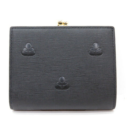 Orla Kiely Black Stem Embossed Clasp Wallet Size ONE SIZE