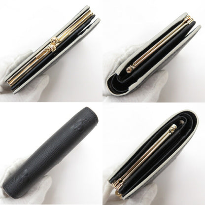 Orla Kiely Black Stem Embossed Clasp Wallet Size ONE SIZE
