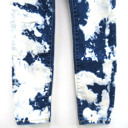 DSQUARED2 Cropped Tie-Dye Denim Jeans Indigo Size 36