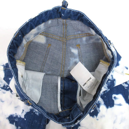 DSQUARED2 Cropped Tie-Dye Denim Jeans Indigo Size 36