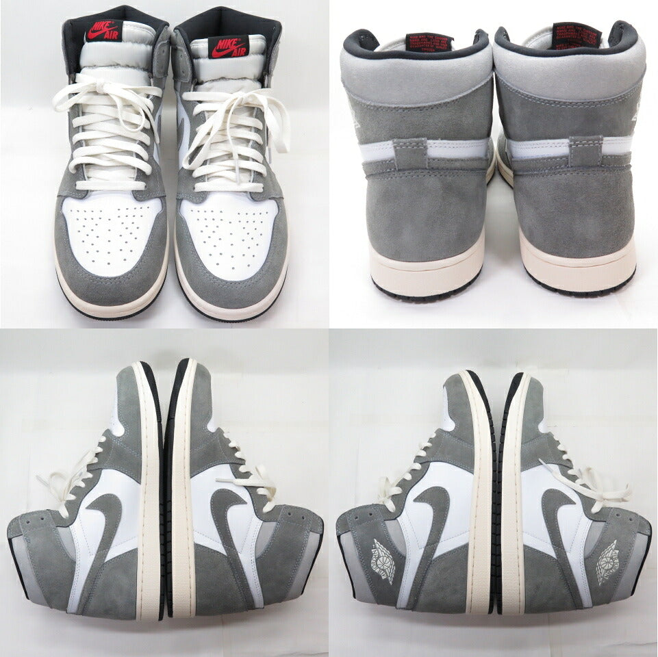 NIKE AIR JORDAN 1 Retro High OG Gray White Sneakers