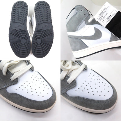 NIKE AIR JORDAN 1 Retro High OG Gray White Sneakers