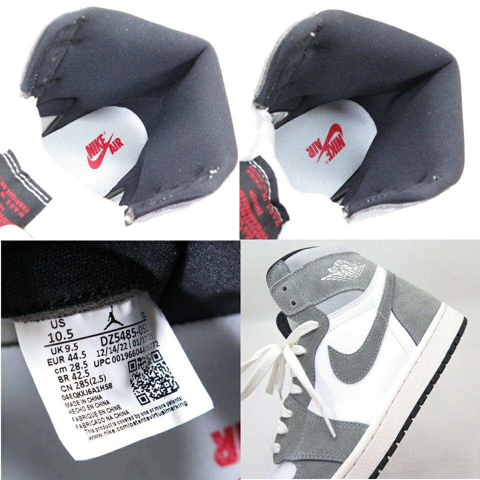 NIKE AIR JORDAN 1 Retro High OG Gray White Sneakers